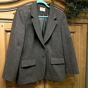Pendleton gray wool blazer size 12